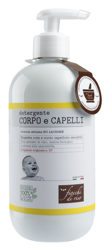 FIOCCHI DI RISO DETERGENTE CORPO/CAPELLI CAMOMILLA 400 ML - Farmacia Mortise