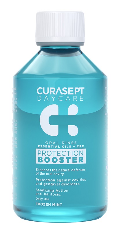 CURASEPT DAYCARE COLLUTORIO PROTECTION BOOSTER FROZEN MINT 250 ML - Farmacia Mortise