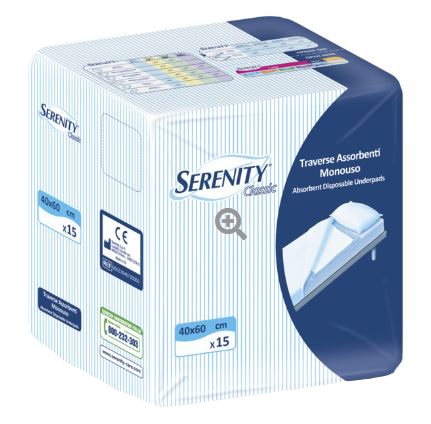 TRAVERSA SERENITY CLASSIC SUPER 40X60 CM 30 PEZZI - Farmacia Mortise
