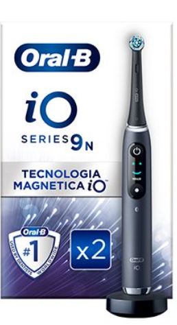 ORAL-B IO 9 BLACK SPAZZOLINO ELETTRICO + 2 REFILL - Farmacia Mortise