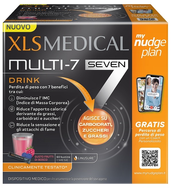 XLS MEDICAL MULTI7 DRINK 60 BUSTINE - Farmacia Mortise