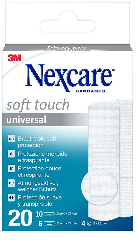 CEROTTO NEXCARE SOFT TOUCH 20 PEZZI ASSORTITI - Farmacia Mortise