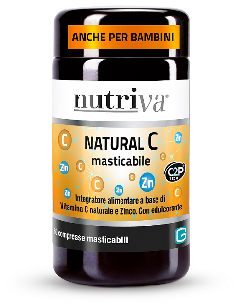 NUTRIVA NATURAL C 60 COMPRESSE MASTICABILI - Farmacia Mortise