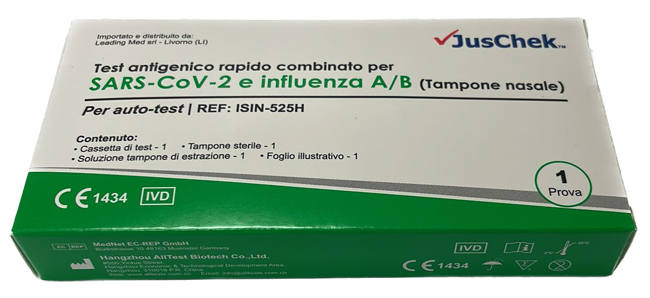 TEST ANTIGENICO RAPIDO COVID-19 ALLTEST AUTODIAGNOSTICO DETERMINAZIONE QUALITATIVA ANTIGENI SARS-COV-2 E INFLUENZA A+B IN TAMPONI NASALI MEDIANTE IMMUNOCROMATOGRAFIA - Farmacia Mortise