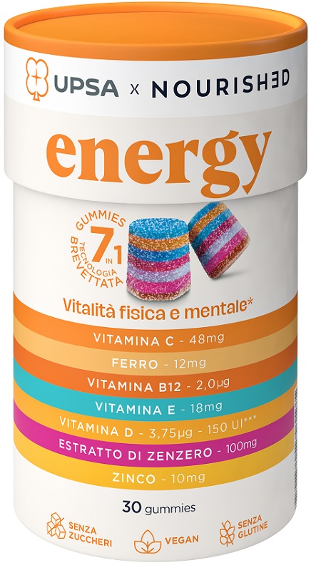 UPSA X NOURISHED ENERGY 30 GUMMIES - Farmacia Mortise