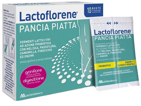 LACTOFLORENE PANCIA PIATTA 10 BUSTINE - Farmacia Mortise
