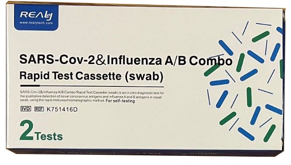 TEST ANTIGENICO RAPIDO COVID-19 ALLTEST AUTODIAGNOSTICO DETERMINAZIONE QUALITATIVA ANTIGENI SARS-COV-2 E INFLUENZA A+B IN TAMPONI NASALI REALY 2 PEZZI - Farmacia Mortise