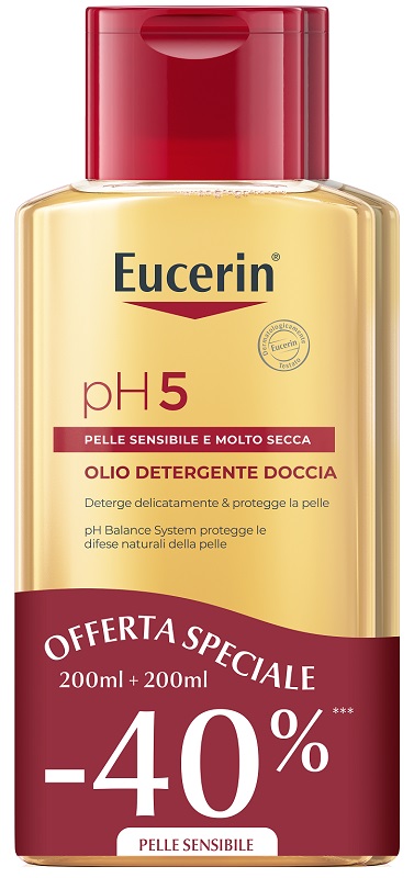 EUCERIN BIPACCO PH5 OLIO DETERGENTE 200 ML + 200 ML - Farmacia Mortise