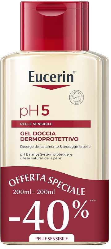 EUCERIN BIPACCO PH5 GEL DOCCIA 200 ML + 200 ML - Farmacia Mortise