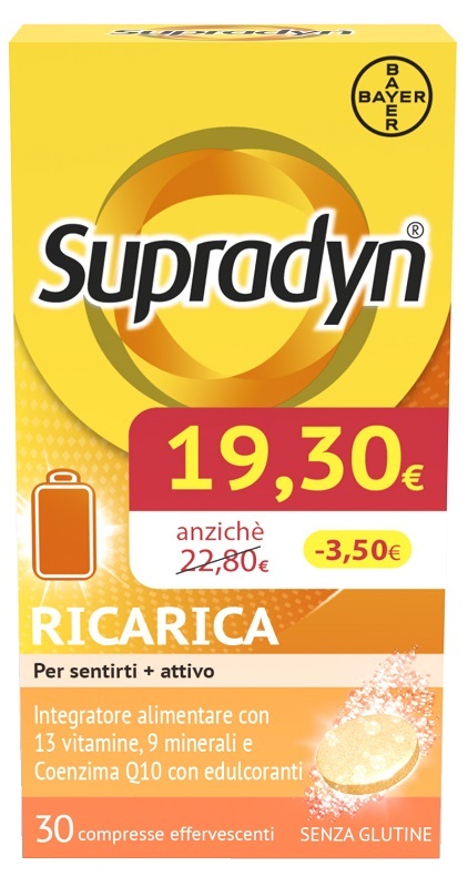 SUPRADYN RICARICA 30 COMPRESSE EFFERVESCENTI PROMO - Farmacia Mortise