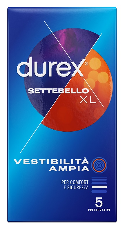 PROFILATTICO DUREX SETTEBELLO XL 5 PEZZI - Farmacia Mortise