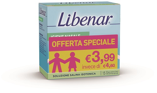 SOLUZIONE ISOTONICA LIBENAR 15 FLACONCINI DA 5 ML TAGLIO PREZZO - Farmacia Mortise