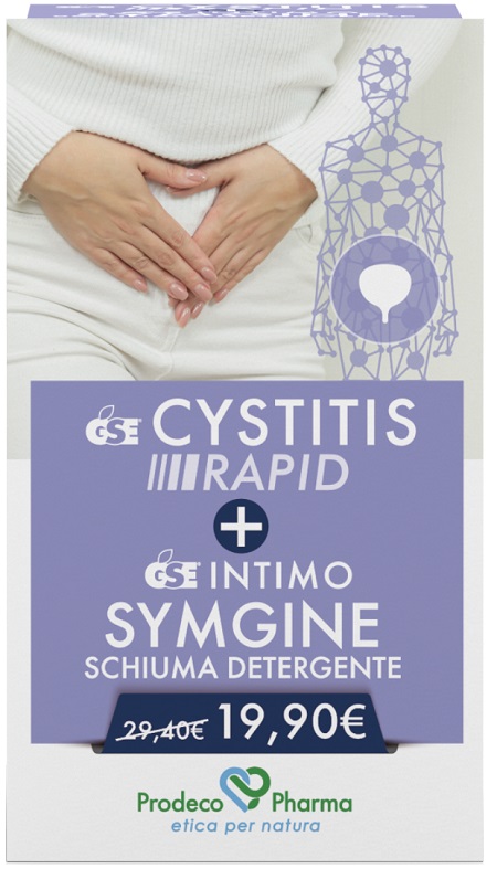 GSE CYSTITIS RAPID 30 COMPRESSE + SYMGINE SCHIUMA 100 ML - Farmacia Mortise