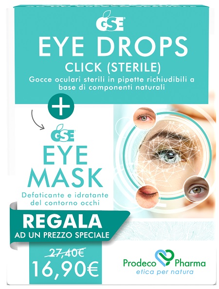 GSE EYE DROPS CLICK 5 ML + GSE EYE MASK 30 ML - Farmacia Mortise