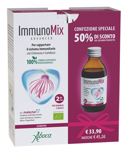 IMMUNOMIX ADVANCED SCIROPPO CONFEZIONE SPECIALE 2 PEZZI - Farmacia Mortise
