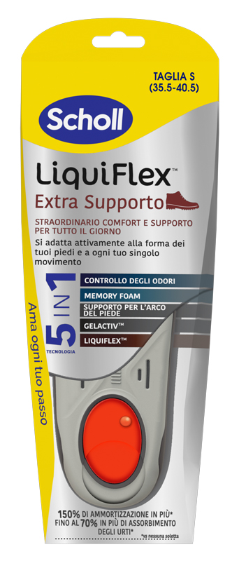 SCHOLL LIQUIFLEX EXTRA SUPPORT TAGLIA SMALL - Farmacia Mortise