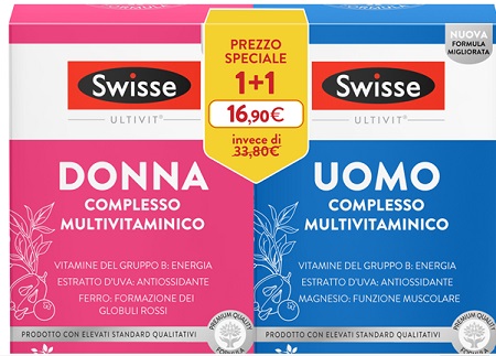 SWISSE BIPACK MULTIVITAMINICO UOMO E DONNA 30 COMPRESSE - Farmacia Mortise