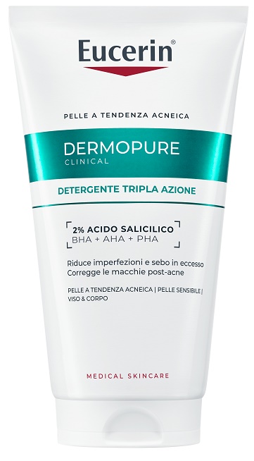 EUCERIN DERMOPURIFYER GEL DETERGENTE TRIPLA AZIONE 150 ML - Farmacia Mortise
