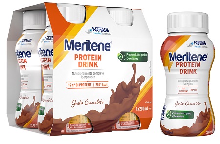 MERITENE DRINK CIOCCOLATO 4 PEZZI DA 200 ML - Farmacia Mortise