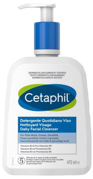 CETAPHIL DETERGENTE QUOTIDIANO VISO 470 ML - Farmacia Mortise