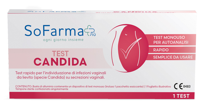 TEST AUTODIAGNOSTICO CANDIDA ALBICANS SOFARMAPIU' - Farmacia Mortise