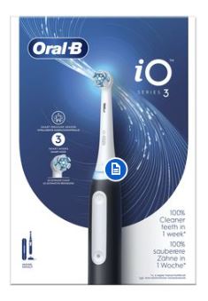 ORALB IO3S BLACK SPAZZOLINO ELETTRICO - Farmacia Mortise