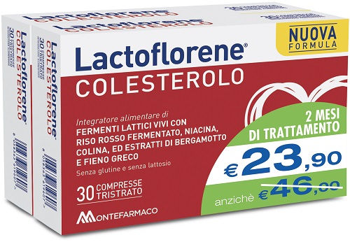 LACTOFLORENE COLESTEROLO BIPACK 30 CAPSULE + 30 CAPSULE - Farmacia Mortise