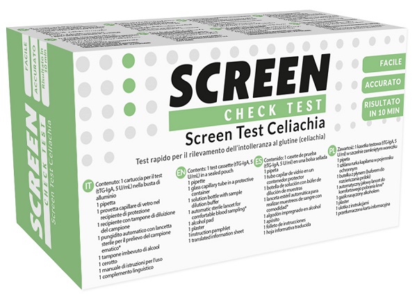SCREEN TEST RAPIDO SCREEN TEST CELIACHIA PER RILEVAZIONE INTOLLERANZA GLUTINE 1 PEZZO - Farmacia Mortise