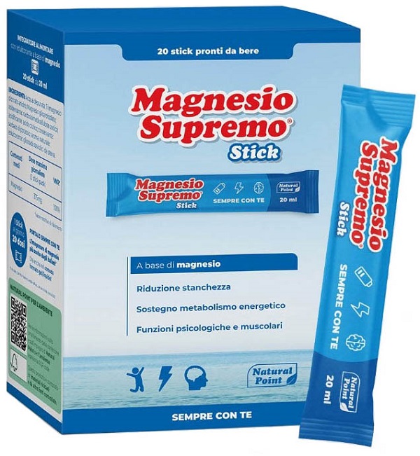MAGNESIO SUPREMO 20 STICK DA 20 ML - Farmacia Mortise