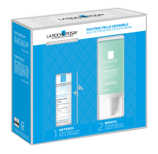 HYDRAPHASE LEGERE 50 ML NATALE 23 1 ACQUA MICELLARE PELLE SENSIBILE 50 ML + 1 HYDRAPHASE HA CREMA LEGGERA 50 ML - Farmacia Mortise