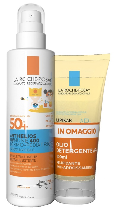 ANTHELIOS SPRAY UVMUNE DERMOPED 200 ML + OLIO 100 ML - Farmacia Mortise