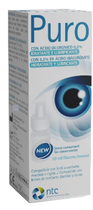 SOLUZIONE STERILE PER USO OFTALMICO PURO IDRATANTE E LUBRIFICANTE 0,2% ACIDO IALURONICO SENZA CONSERVANTI 10 ML - Farmacia Mortise