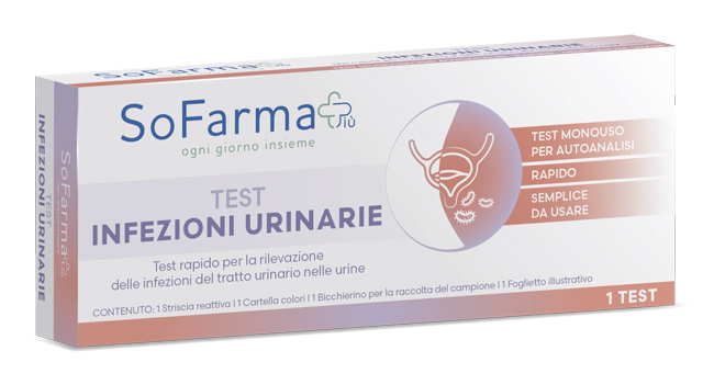 TEST AUTODIAGNOSTICO RAPIDO INFEZIONI URINARIE SOFARMAPIU' - Farmacia Mortise