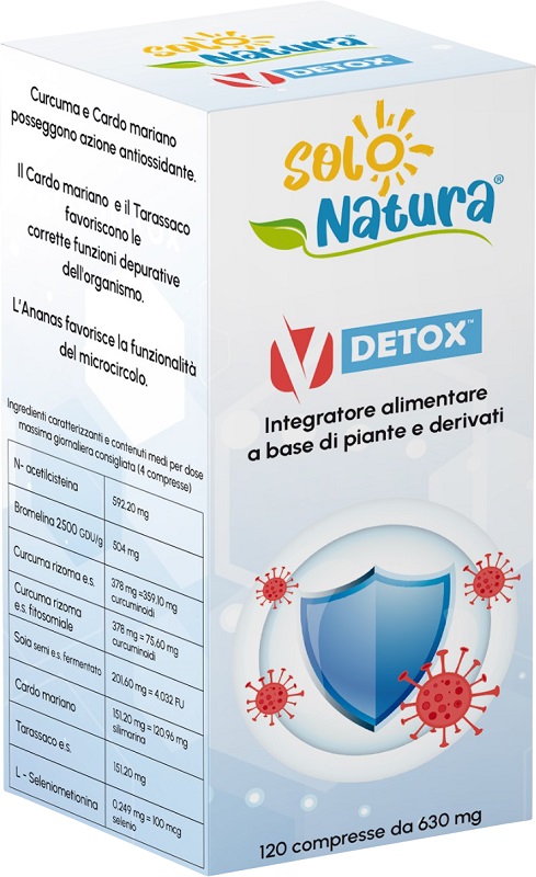 SOLO NATURA V DETOX 120 COMPRESSE - Farmacia Mortise
