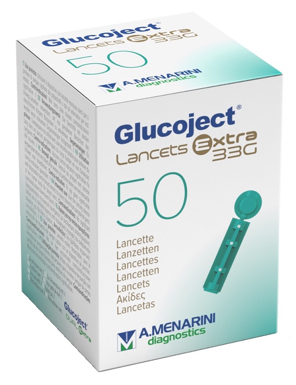 LANCETTA PUNGIDITO GLUCOJECT EXTRA GAUGE 33 50 PEZZI - Farmacia Mortise