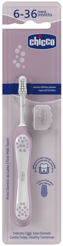CHICCO SPAZZOLINO 6 MESI+ ROSA - Farmacia Mortise
