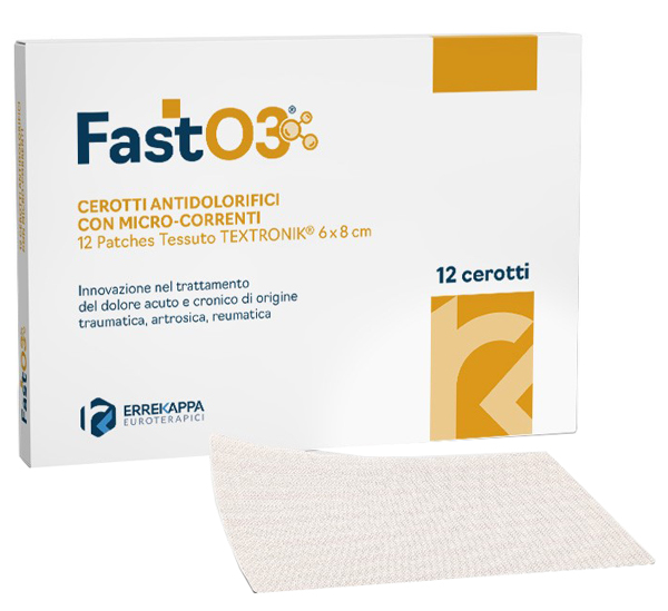 CEROTTI ANTIDOLORIFICI FASTO3 6X8CM 12 PEZZI - Farmacia Mortise