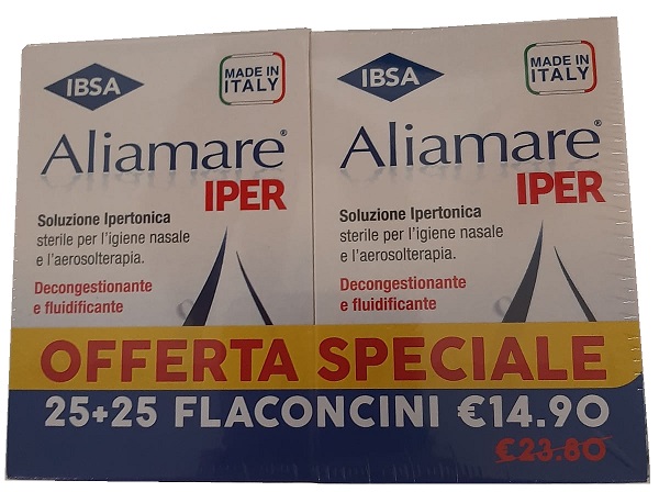 ALIAMARE IPER 25 + 25 FLACONCINI 5 ML BIPACCO - Farmacia Mortise