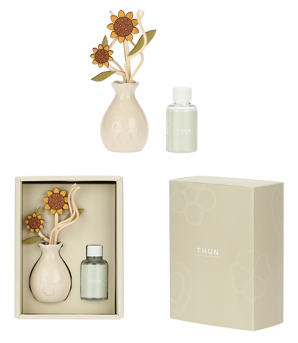 DIFFUSORE CON BACCHETTE + REFIL GIRASOLE - Farmacia Mortise