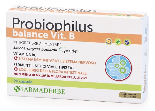 PROBIOPHILUS BALANCE VIT B 20 CAPSULE - Farmacia Mortise