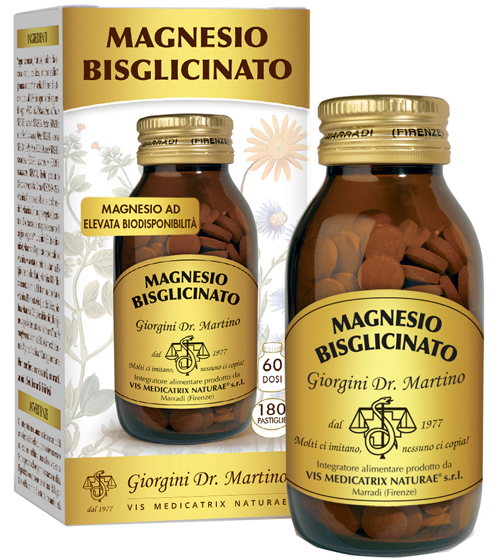MAGNESIO BISGLICINATO 180 PASTIGLIE - Farmacia Mortise