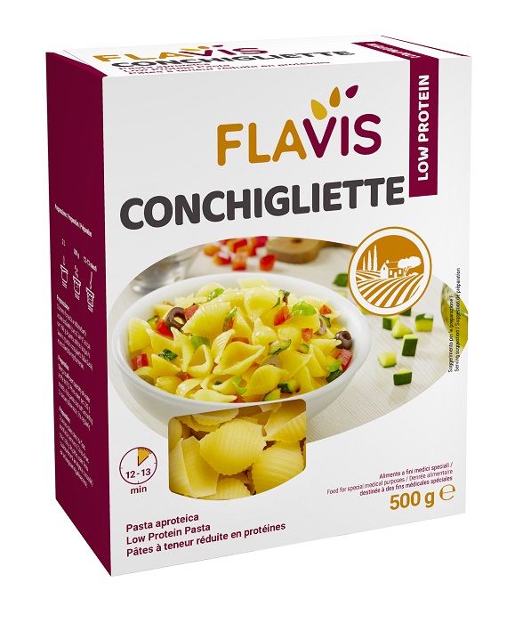 FLAVIS CONCHIGLIETTE APROTEICHE 500 G - Farmacia Mortise