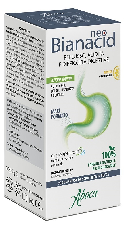 NEOBIANACID 70 COMPRESSE LIMONE - Farmacia Mortise