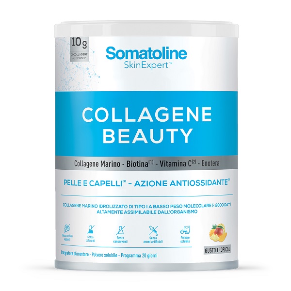 SOMATOLINE COLLAGENE BEAUTY 10G TROPICAL 198 G SENZA GLUTINE SENZA LATTOSIO - Farmacia Mortise