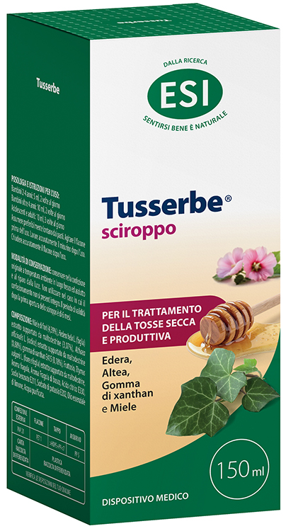 ESI TUSSERBE SCIROPPO 150 ML GUSTO FRAGOLA SENZA GLUTINE SENZA LATTOSIO - Farmacia Mortise